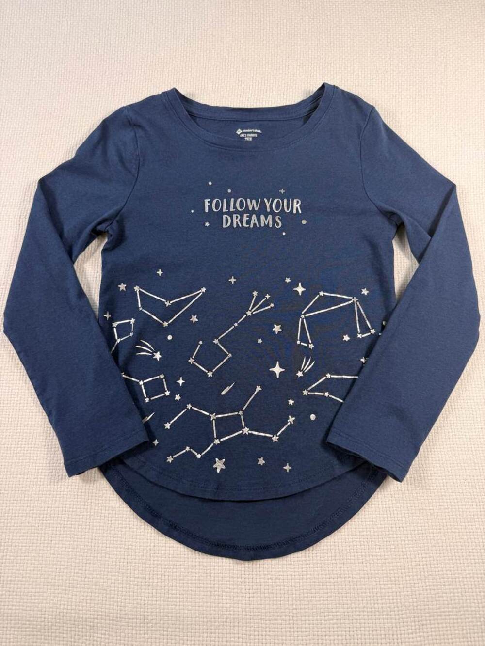 Member's Mark Girl's Favorite Tee Navy Constellation Size 6/6X